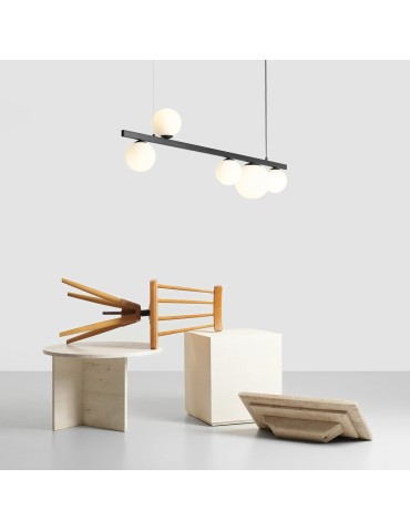 Aldex Pendant Lamp Garda 5 Black 4 x max 10W LED / 1 x max 15W LED (1099F1) - product 2