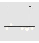 Pendant lamps spheres - Aldex Pendant Lamp Garda 5 Black 4 x max 10W LED / 1 x max 15W LED (1099F1) - product 3