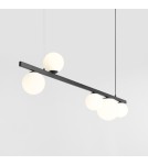 Pendant lamps spheres - Aldex Pendant Lamp Garda 5 Black 4 x max 10W LED / 1 x max 15W LED (1099F1) - product 5