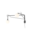 Aldex Wall lamp Soho Glass 2 Black 2 x max 10W LED (1105D1)