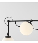 Cantilever wall lamps - Aldex Wall lamp Soho Glass 2 Black 2 x max 10W LED (1105D1) - product 4