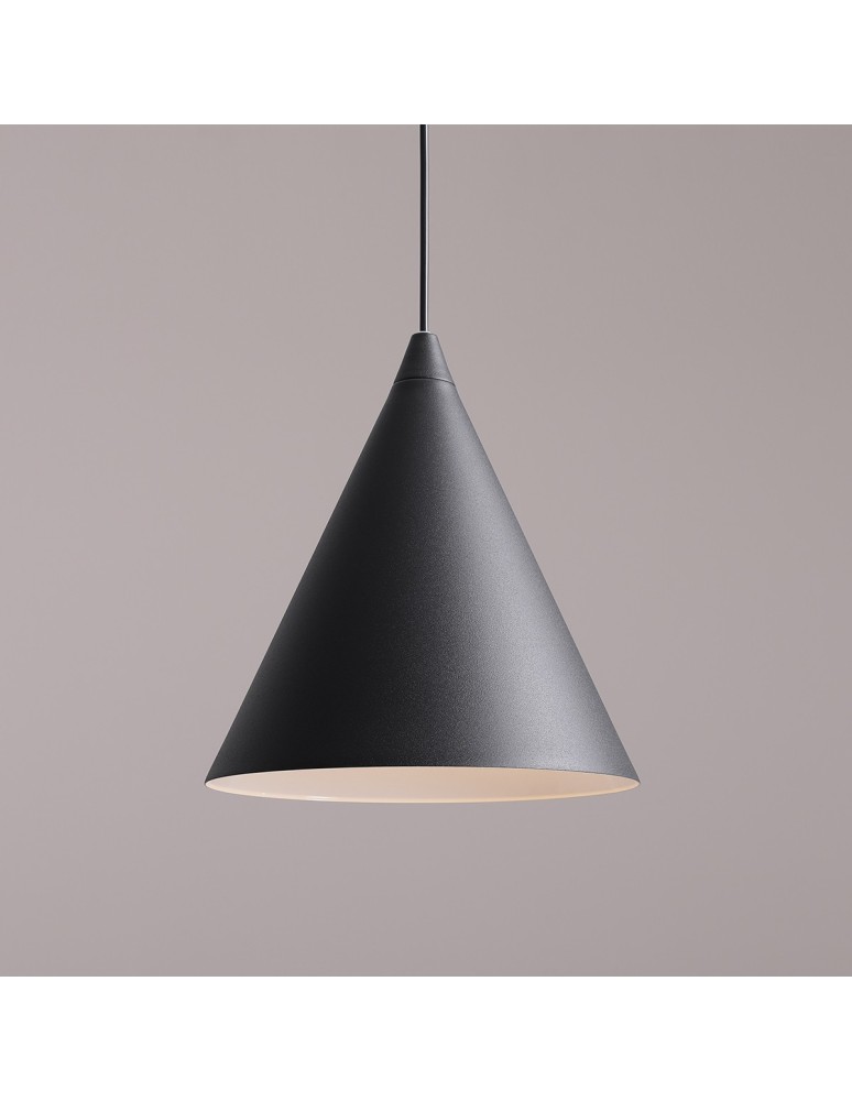 Single pendant lamps - Aldex Form Pendant Lamp Black 1 x max 15W LED (1108G1) - product kolory-swiatla.pl 3