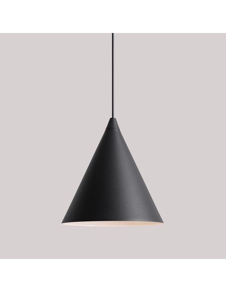 Single pendant lamps - Aldex Form Pendant Lamp Black 1 x max 15W LED (1108G1) - product kolory-swiatla.pl 4