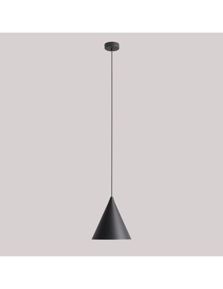 Single pendant lamps - Aldex Form Pendant Lamp Black 1 x max 15W LED (1108G1) - product kolory-swiatla.pl 6