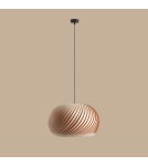 Wooden pendant lamps - Aldex Nature Dark L Pendant Lamp 1 x max 15W LED (1110G_L) - product 3