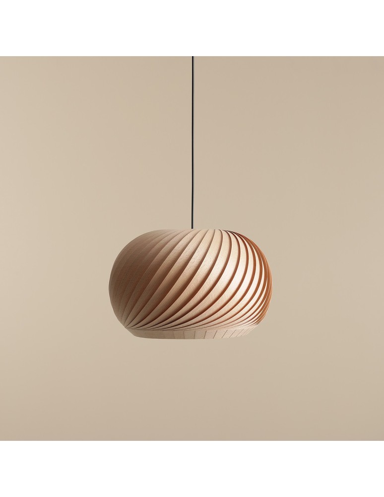 Wooden pendant lamps - Aldex Nature Dark M Pendant Lamp 1 x max 15W LED (1110G_M) - product kolory-swiatla.pl 2
