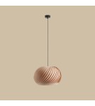 Wooden pendant lamps - Aldex Nature Dark M Pendant Lamp 1 x max 15W LED (1110G_M) - product 4