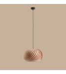 Wooden pendant lamps - Aldex Nature Dark S Pendant Lamp 1 x max 15W LED (1110G_S) - product 4