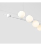 Pendant lamps spheres - Aldex Pendant Lamp Wave 7 White 7 x max 10W LED (1115T). - product 3