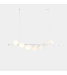 Pendant lamps spheres - Aldex Pendant Lamp Wave 7 White 7 x max 10W LED (1115T). - product 4