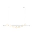 Pendant lamps spheres - Aldex Pendant Lamp Wave 7 White 7 x max 10W LED (1115T). - product 5