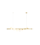 Pendant lamps spheres - Aldex Pendant Lamp Wave 7 Brass 7 x max 10W LED (1115T40) - product 1