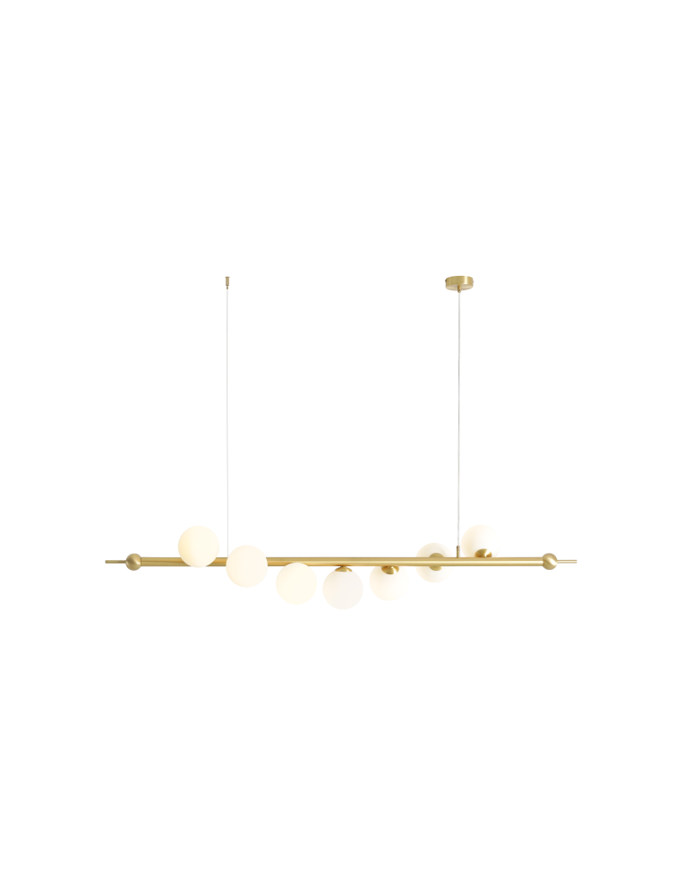 Pendant lamps spheres - Aldex Pendant Lamp Wave 7 Brass 7 x max 10W LED (1115T40) - product kolory-swiatla.pl 1