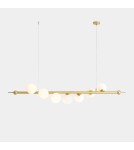 Pendant lamps spheres - Aldex Pendant Lamp Wave 7 Brass 7 x max 10W LED (1115T40) - product 2