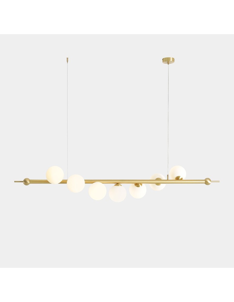 Pendant lamps spheres - Aldex Pendant Lamp Wave 7 Brass 7 x max 10W LED (1115T40) - product kolory-swiatla.pl 2