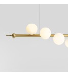 Pendant lamps spheres - Aldex Pendant Lamp Wave 7 Brass 7 x max 10W LED (1115T40) - product 3