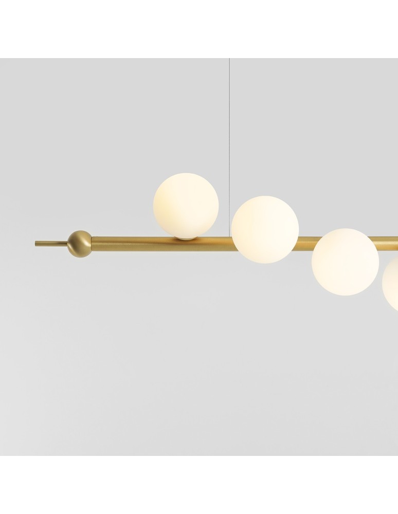 Pendant lamps spheres - Aldex Pendant Lamp Wave 7 Brass 7 x max 10W LED (1115T40) - product kolory-swiatla.pl 3