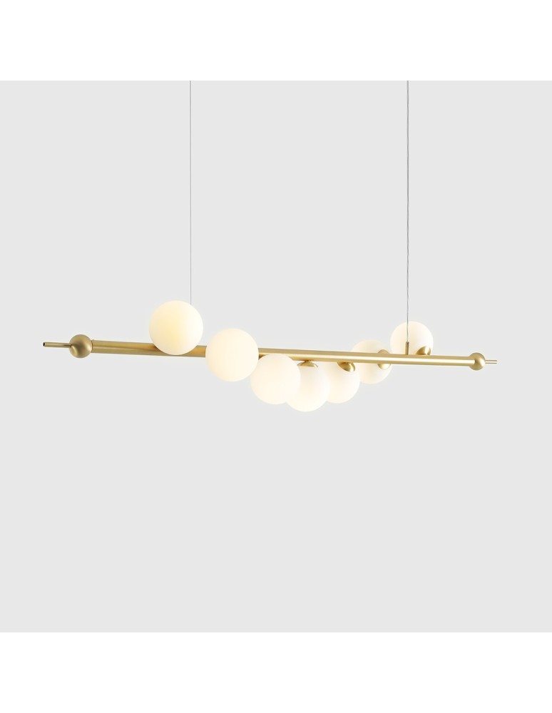 Pendant lamps spheres - Aldex Pendant Lamp Wave 7 Brass 7 x max 10W LED (1115T40) - product kolory-swiatla.pl 4