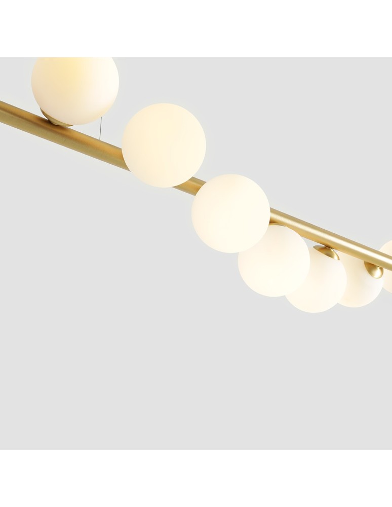Pendant lamps spheres - Aldex Pendant Lamp Wave 7 Brass 7 x max 10W LED (1115T40) - product kolory-swiatla.pl 5