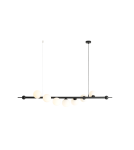 Pendant lamps spheres - Aldex Wave 7 Pendant Lamp Black 7 x max 10W LED (1115T1) - product 1