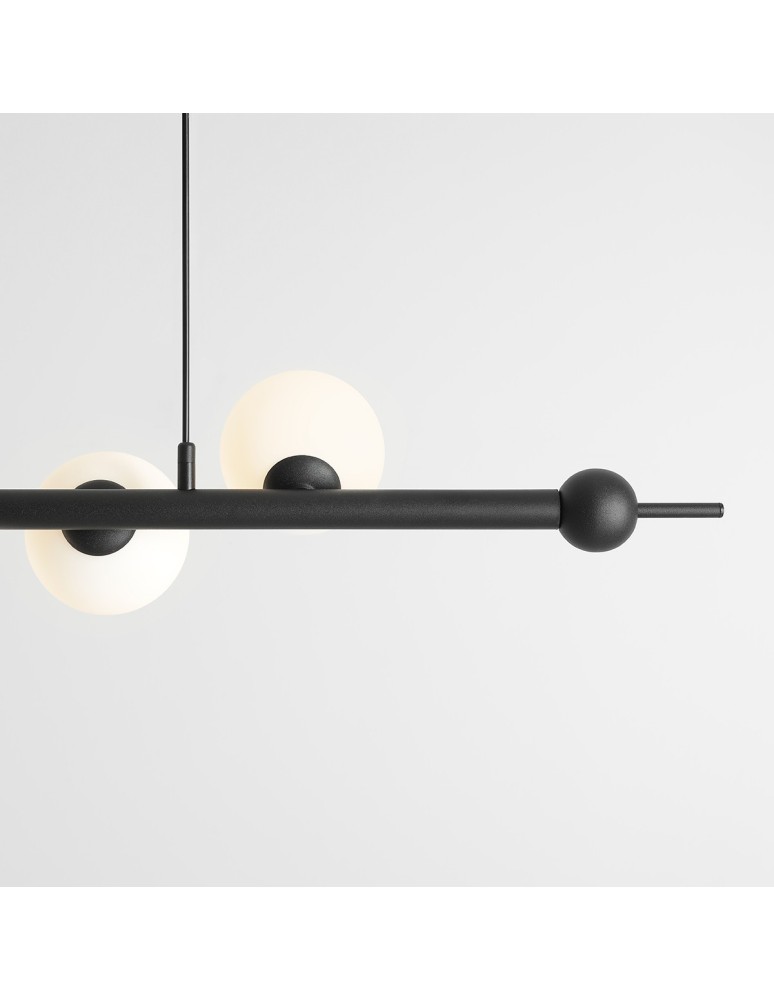 Pendant lamps spheres - Aldex Wave 7 Pendant Lamp Black 7 x max 10W LED (1115T1) - product kolory-swiatla.pl 4