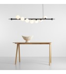 Pendant lamps spheres - Aldex Wave 7 Pendant Lamp Black 7 x max 10W LED (1115T1) - product 6