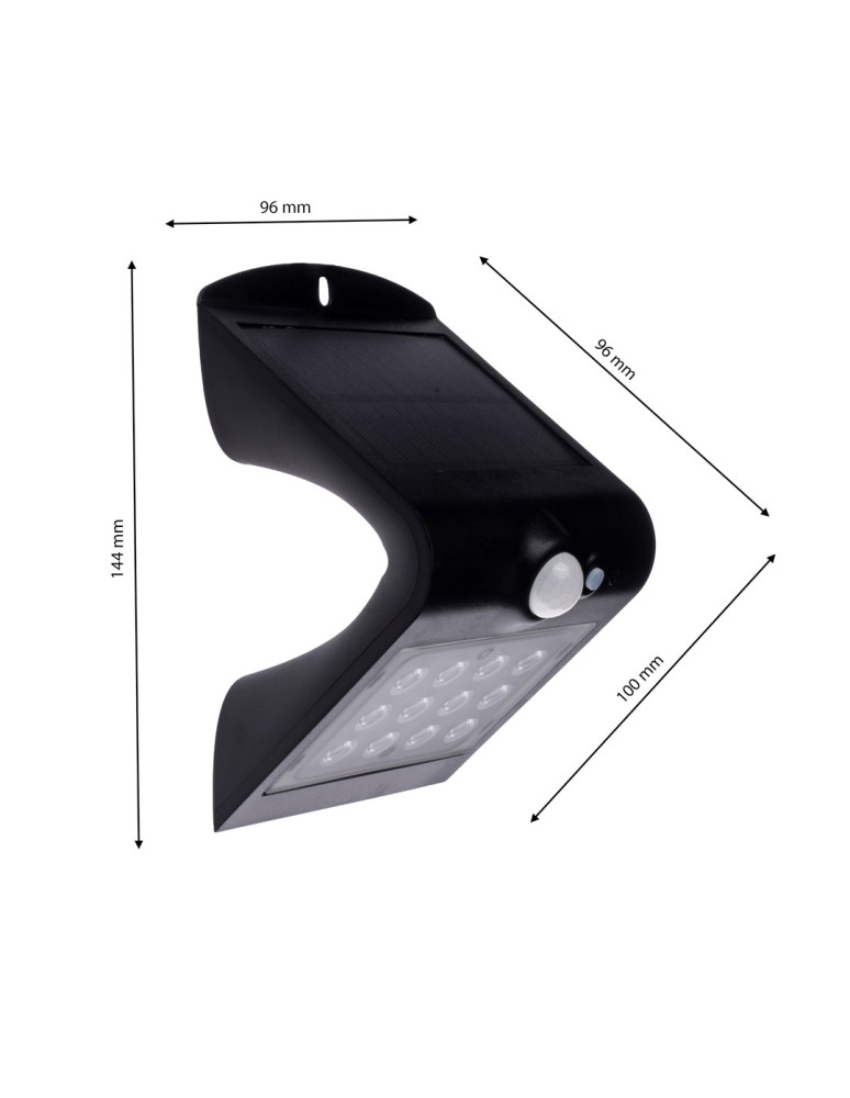 Solar lamps - Eko-Light Butterfly Solar Lamp Black 1.5W EKO3867 - product kolory-swiatla.pl 8