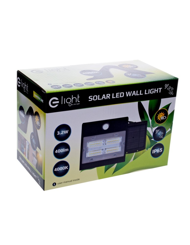 Eko-Light Lampka Solarna Butterfly Czarna 3,2W EKO3874 Eko-Light Lampka Solarna Butterfly Czarna 3,2W EKO3874