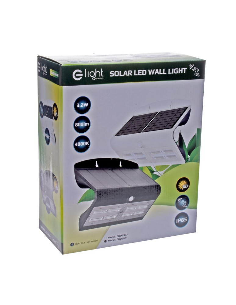Solar lamps - Eko-Light Butterfly Solar Lamp White 6.8W EKO3997 - product kolory-swiatla.pl 6