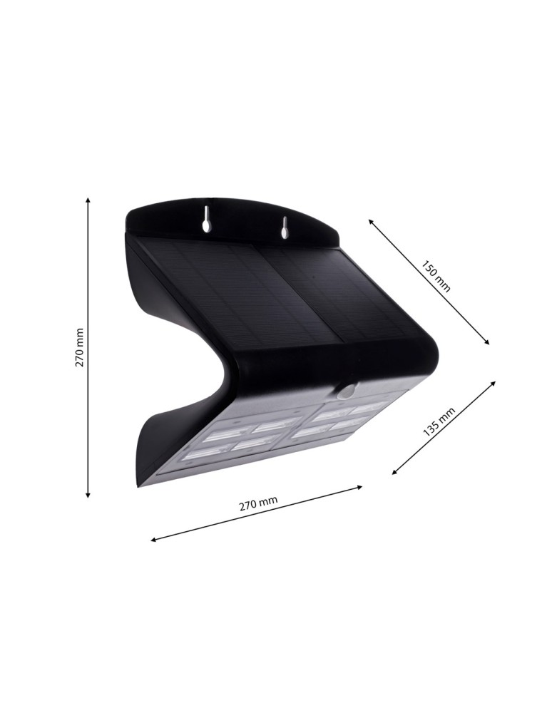 Solar lamps - Eko-Light Butterfly Solar Lamp Black 6.8W EKO3881 - product kolory-swiatla.pl 8