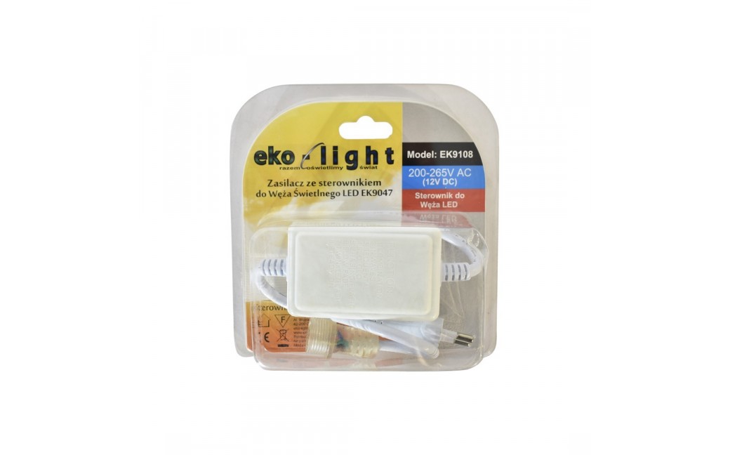 Eko-Light KABEL ZASILAJĄCY ZE STEROWNIKIEM DO WĘŻA LED RGB EK9108