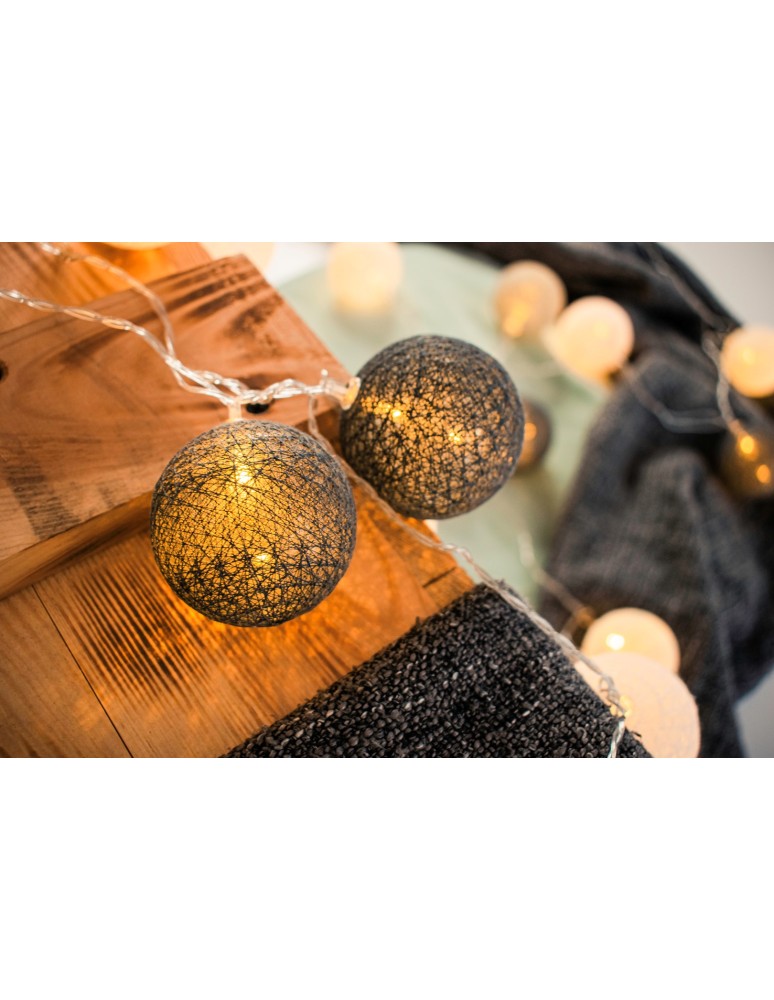 Cotton Balls - Eko-Light LED COTTON BALLS 230V 30 Pcs. EKD9333 - product kolory-swiatla.pl 4