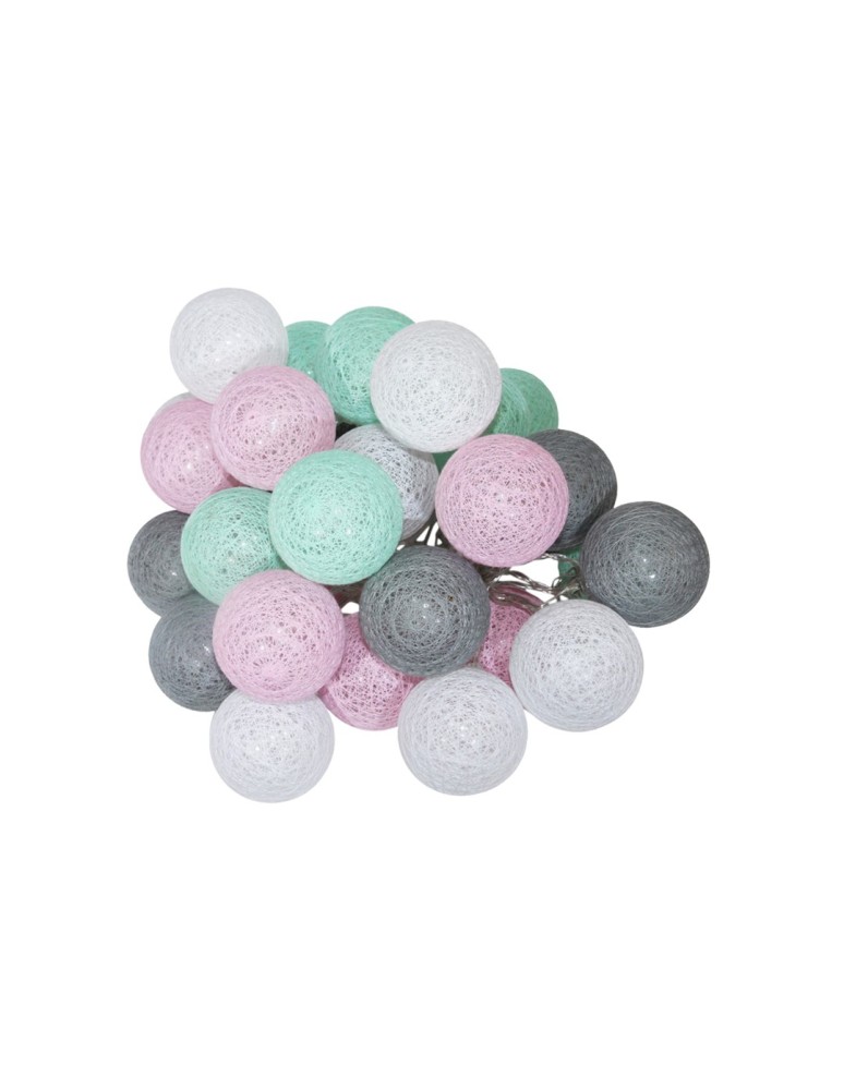 Cotton Balls - Eko-Light LED COTTON BALLS 230V 30 Pcs. EKD8978 - product kolory-swiatla.pl 1