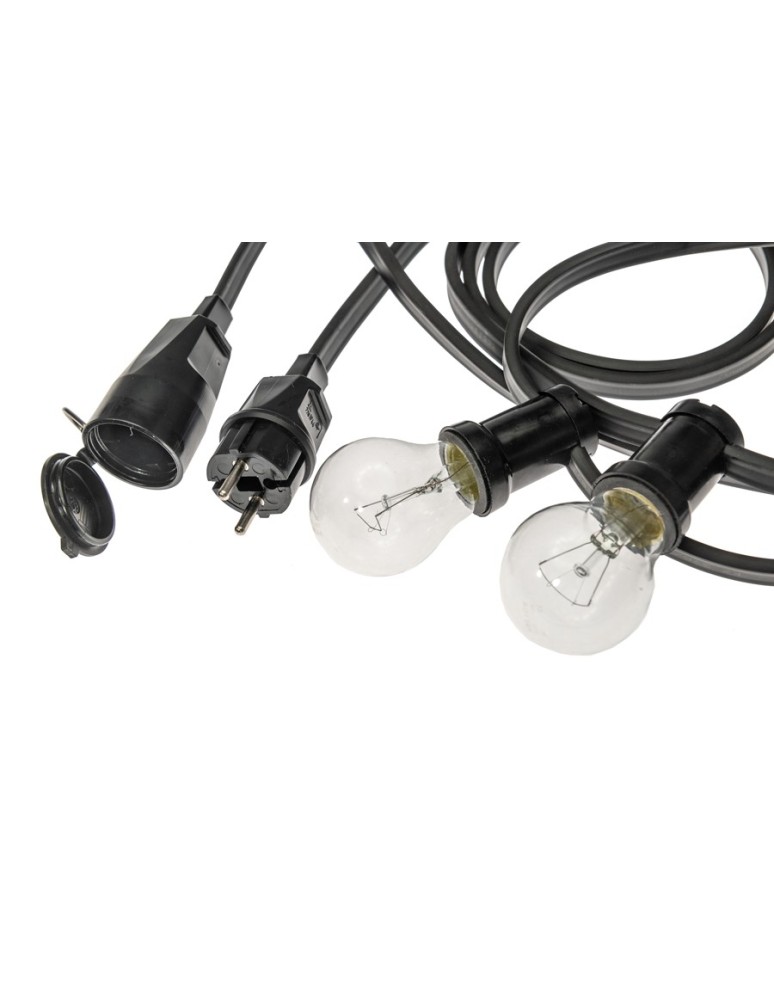 Garden garlands - Eko-Light PROFESSIONAL GIRLAND IP44 BLACK 5M + SOCKET EKO1571 - product kolory-swiatla.pl 6