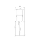 Garden lamps driven into the ground (with wedge) - Eko-Light Vilo Garden Spotlight 1xGU10 IP65 EKO8357. - product 5