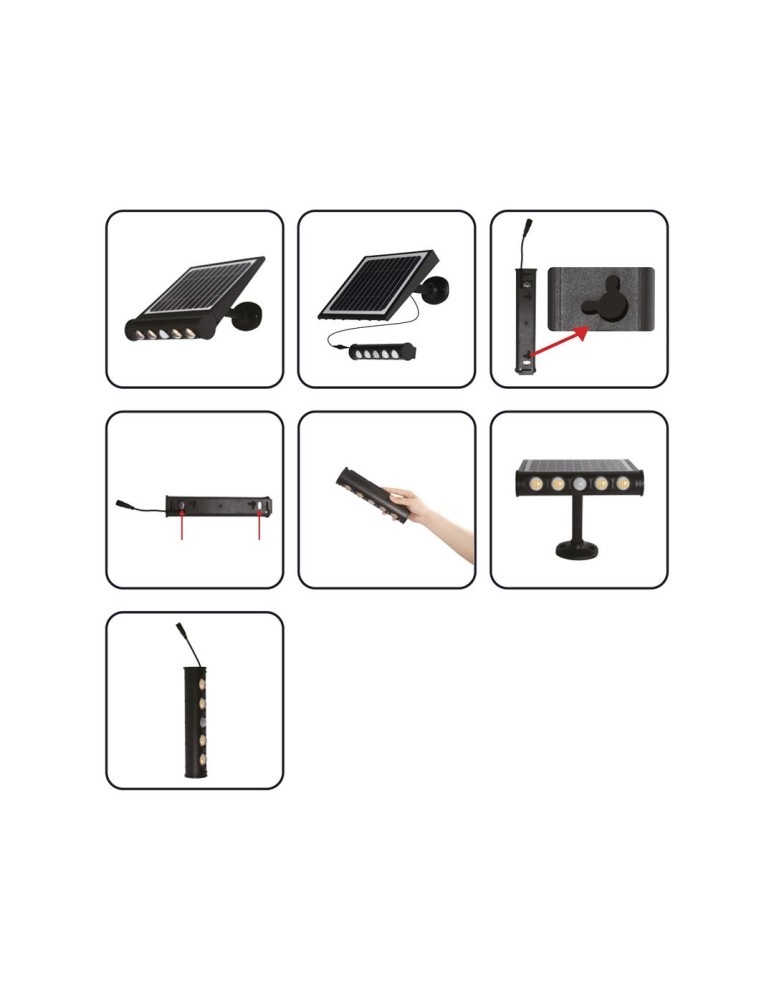 Solar lamps - Eko-Light Talent 8W 4000K IP65 Solar Lamp EKO8328. - product kolory-swiatla.pl 6