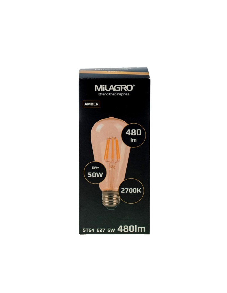 Decorative LED bulbs - Eco-Light filament lamp 6W ST64 E27 ML548 - product kolory-swiatla.pl 2