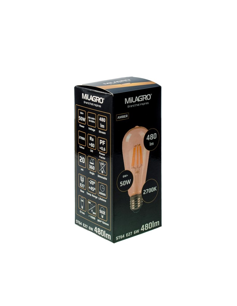 Decorative LED bulbs - Eco-Light filament lamp 6W ST64 E27 ML548 - product kolory-swiatla.pl 4