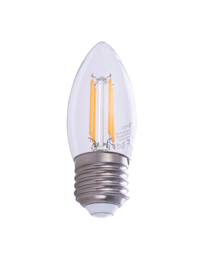 LED bulbs E27 230V - Eko-Light LED Filament Bulb 4W C37 E27 2700K EKZF003. - product kolory-swiatla.pl 4
