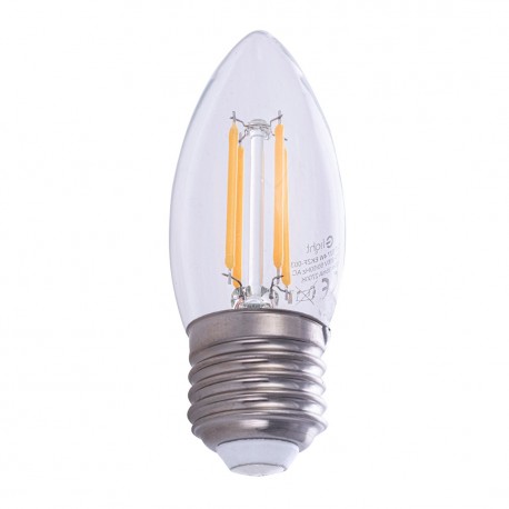 Eko-Light Żarówka Filamentowa LED 4W C37 E27 2700K EKZF003