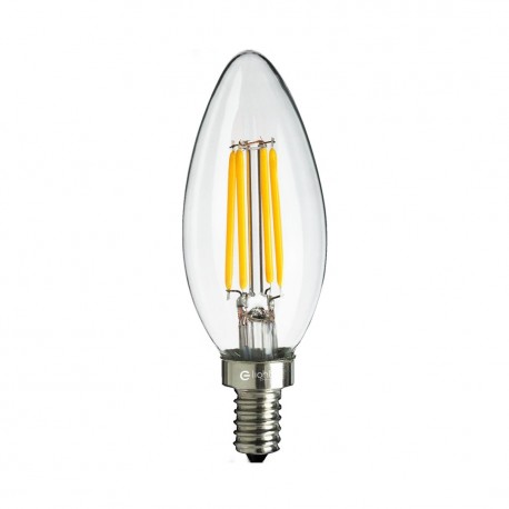 Eko-Light Żarówka Filamentowa LED 4W Świeczka E14 2700K EKZF990