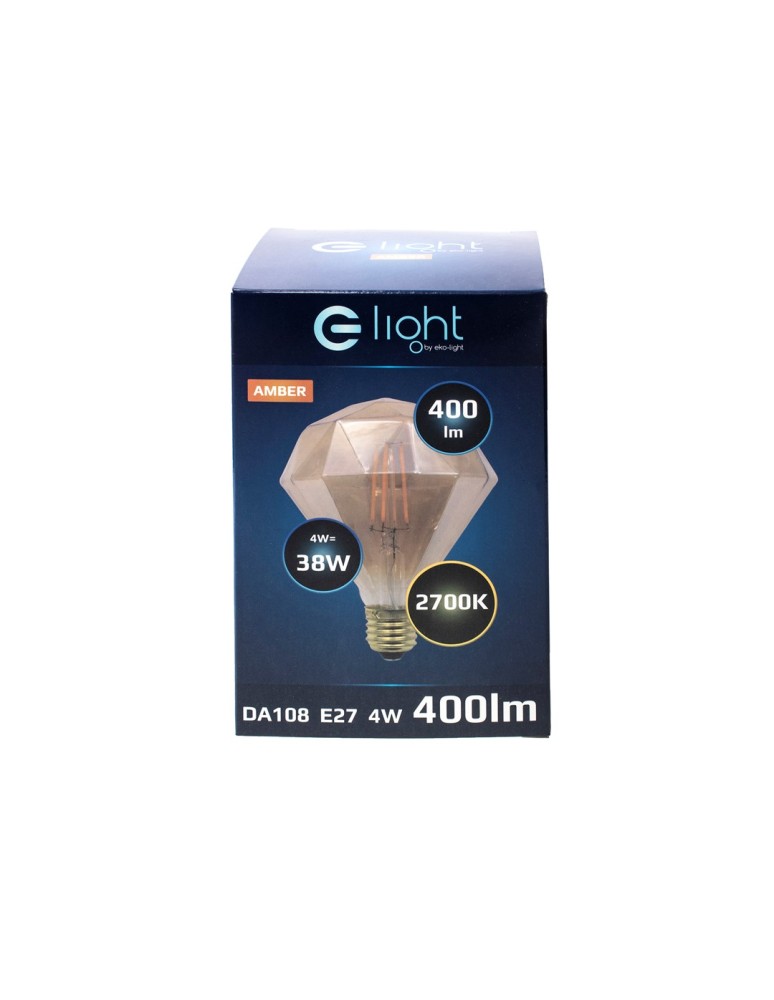 Decorative LED bulbs - Eco-Light 4W Diamond E27 Decorative Light Bulb EKZA3560 - product kolory-swiatla.pl 2