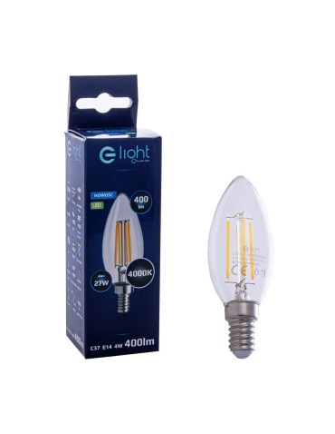 Eko-Light Żarówka Filamentowa LED 4W Świeczka E14 4000K EKZF0964 - produkt 2