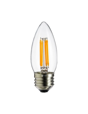 Eko-Light LED Filament Light Bulb 4W C37 E27 4000K EKZF103.