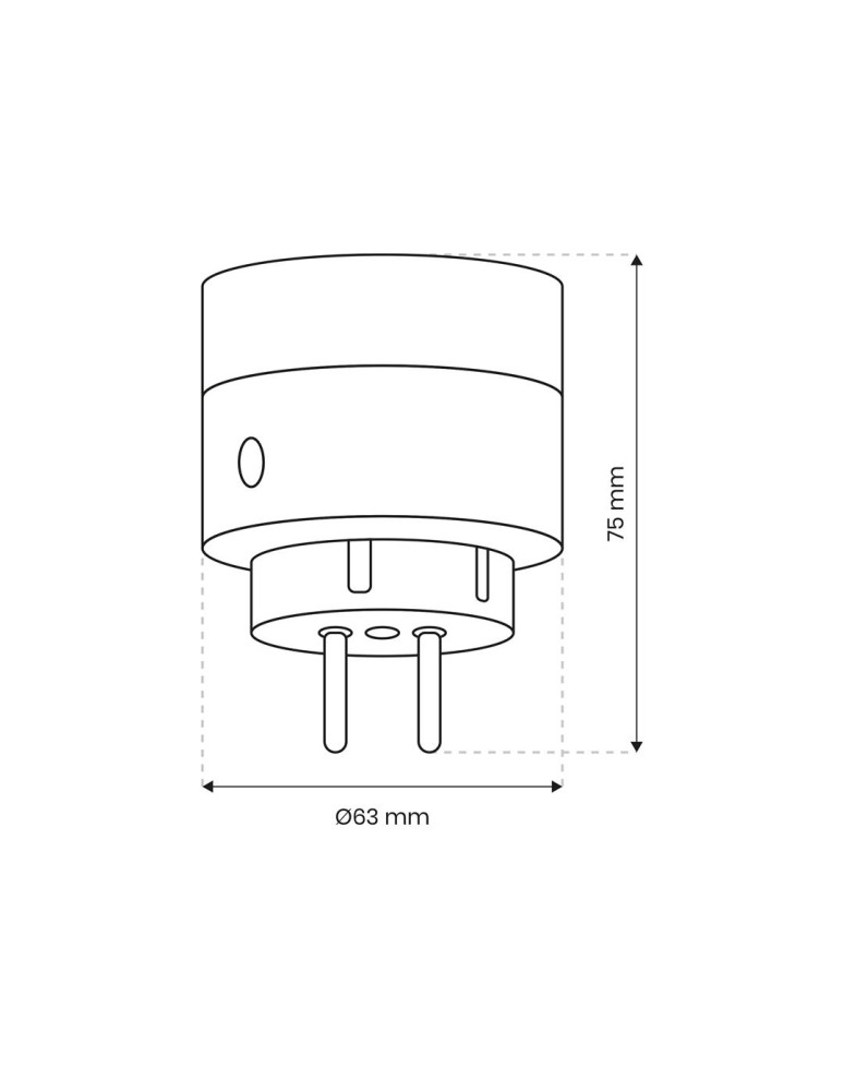 SMART extension cords and adapters - Eko-Light Tuya Smart Wi-Fi Plug Single 10A IP20 EKSM7473 - product kolory-swiatla.pl 8