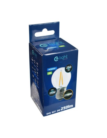 Eco-Light LED Filament Bulb 2W E27 G45 2700K EKZF1074 - product 2