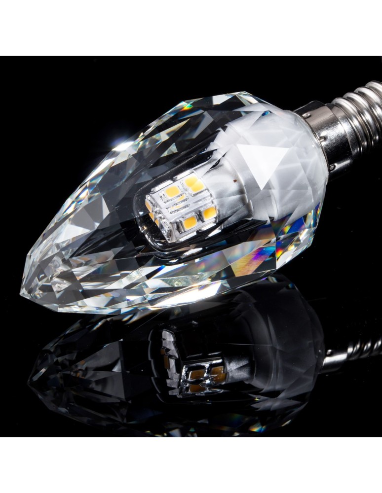 E14 230V LED bulbs - Eco-Light LED light bulb 4W E14 C37 4000K Crystal EKZA7697 - product kolory-swiatla.pl 3
