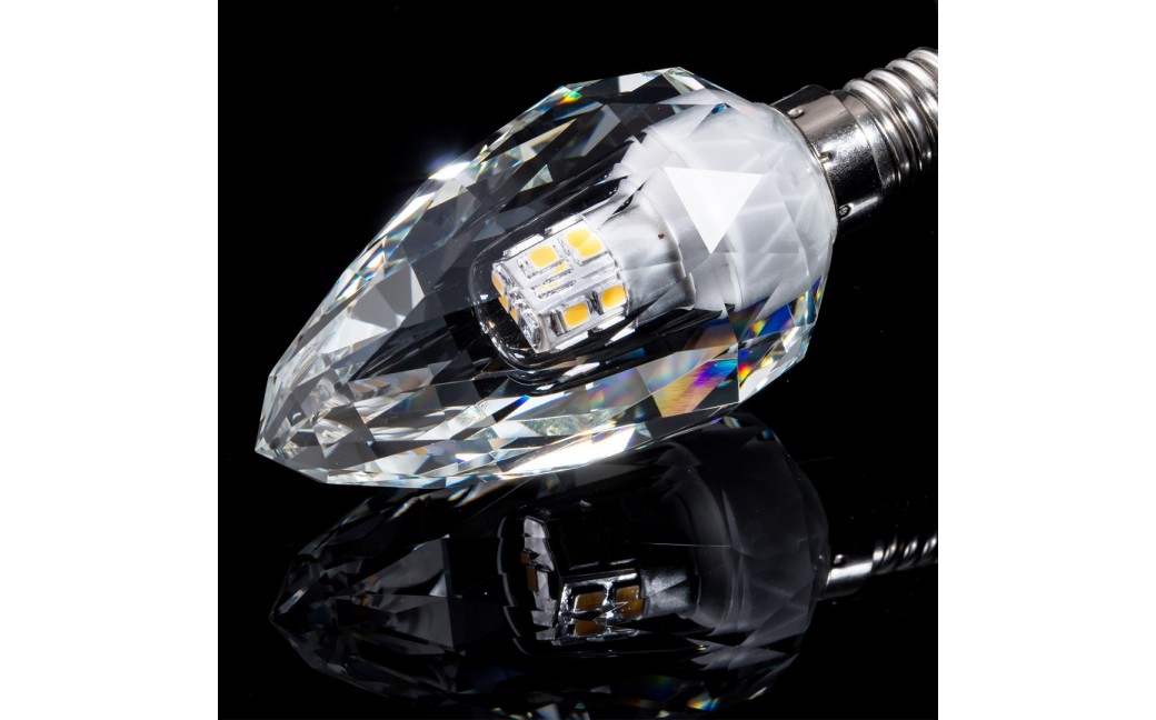 Eko-Light Żarówka LED 4W E14 C37 4000K Kryształ EKZA7697