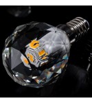 E14 230V LED bulbs - Eco-Light LED bulb 3W E14 G40 4000K Crystal EKZA7698 - product 3
