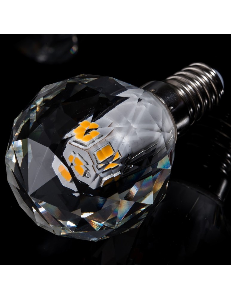 E14 230V LED bulbs - Eco-Light LED bulb 3W E14 G40 4000K Crystal EKZA7698 - product kolory-swiatla.pl 3